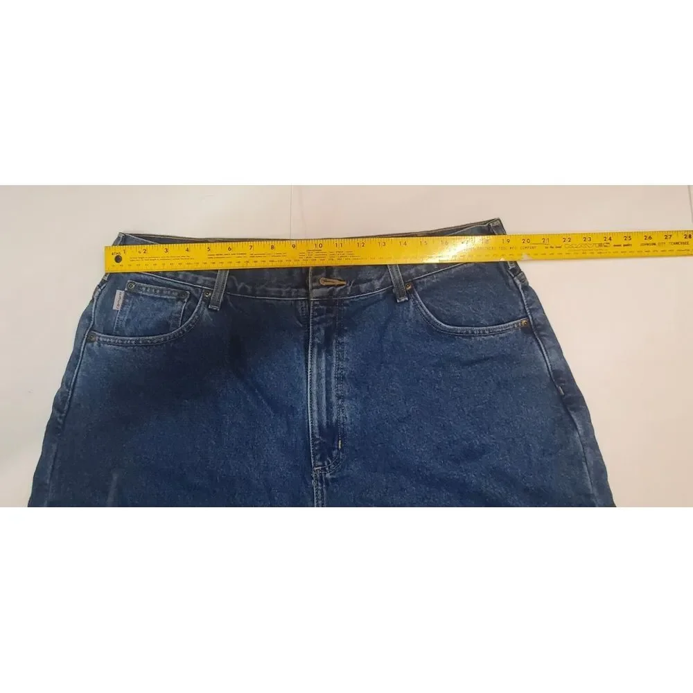 Carhartt Flannel Lined Blue Jeans 40X30 Made In MEXICO Medium Wash - Picture 5 of 6